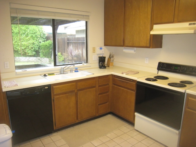 Large window in kitchen