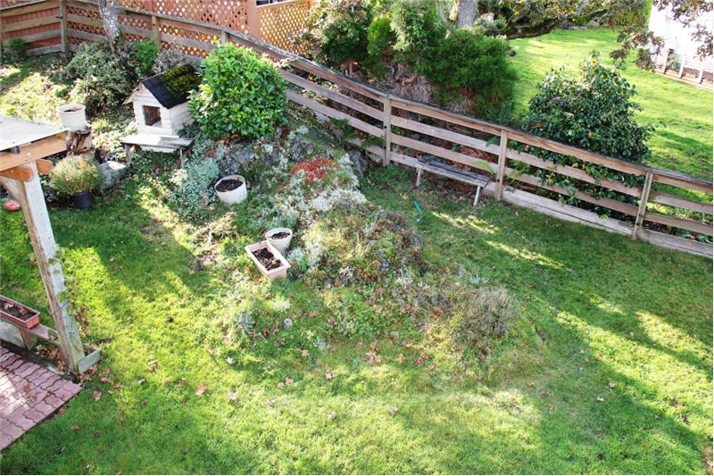 3990 Cedar Hill Rd. Saanich BC, Back yard from Above