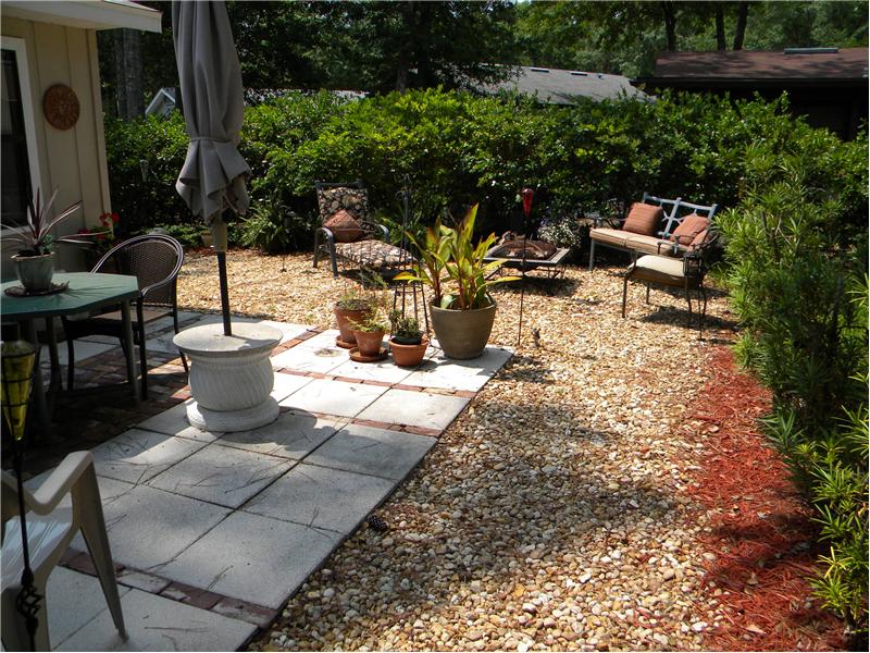 Low Maintenance Back Patio Area