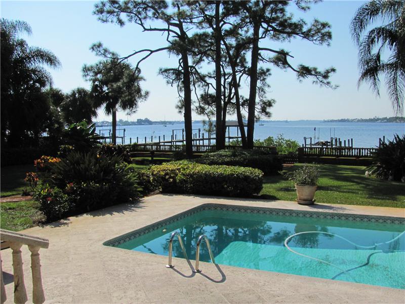 Pool, water view from Patio