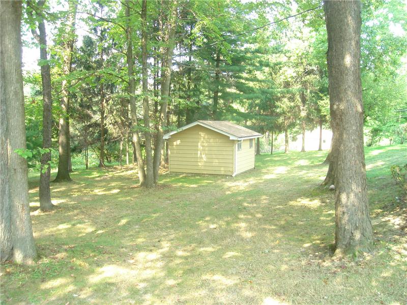 Shed to provide additional storage.