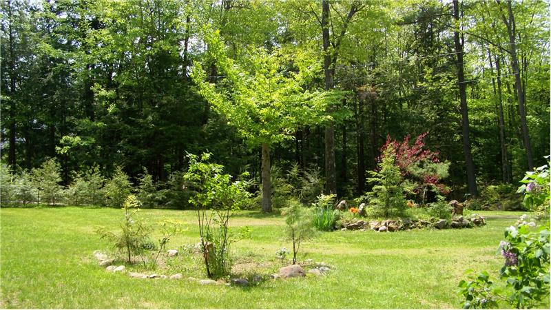 Lush landscaping