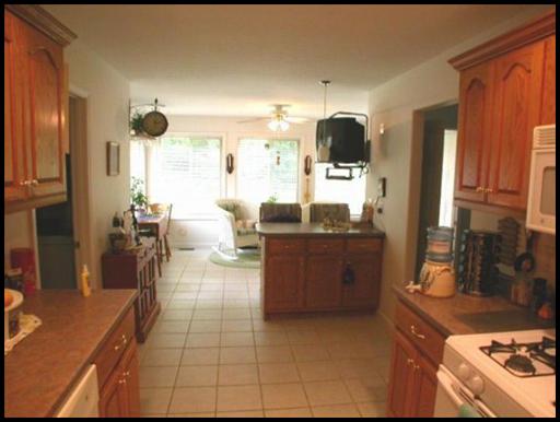 Kitchen to sunroom
