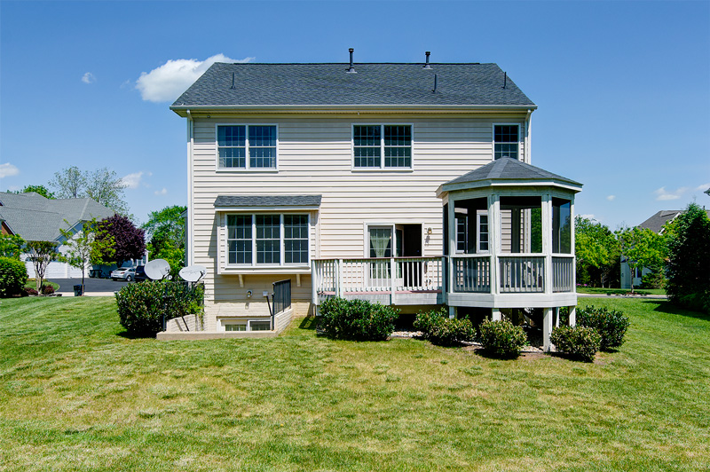 Rear view of property