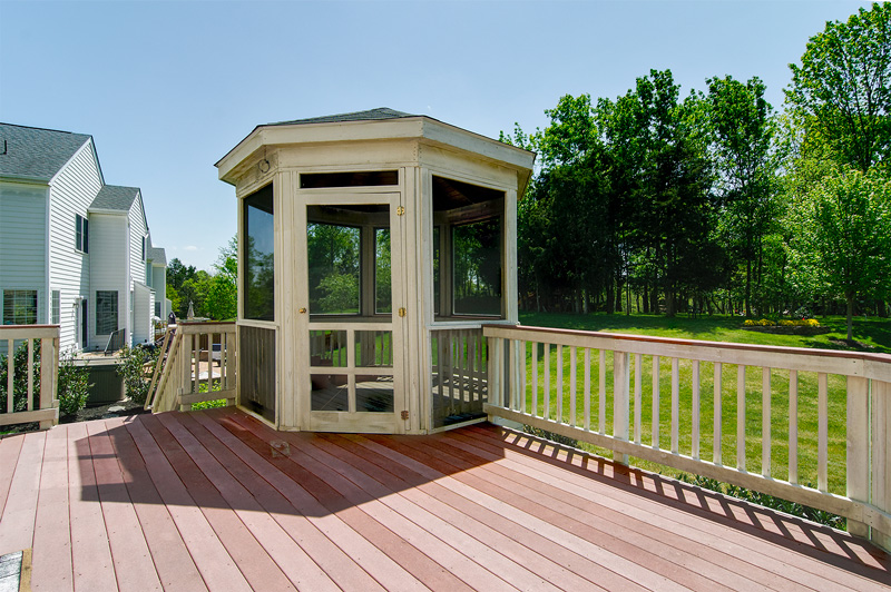 marvelous gazebo built in deck