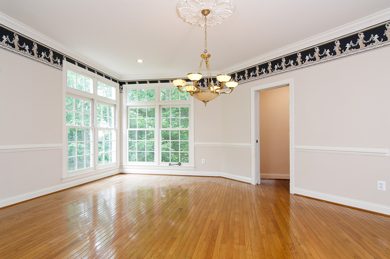 Formal dining room w/ hardwoods