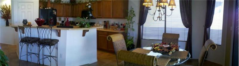 Kitchen with Dining Area and Breakfast Bar
