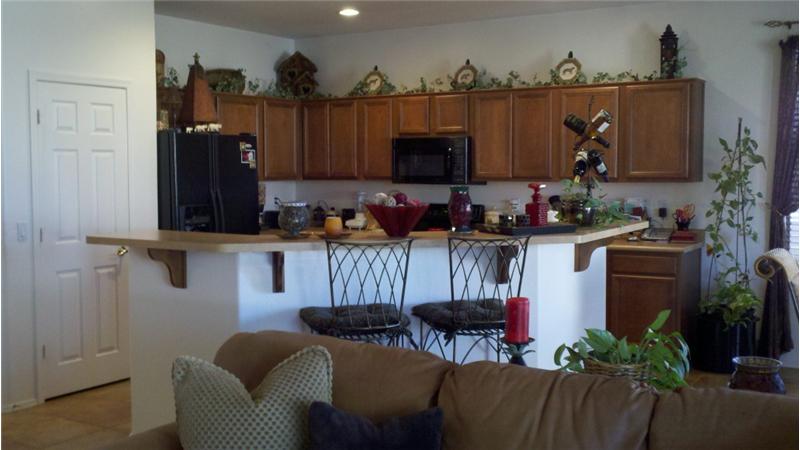 Kitchen with Island and Pantry