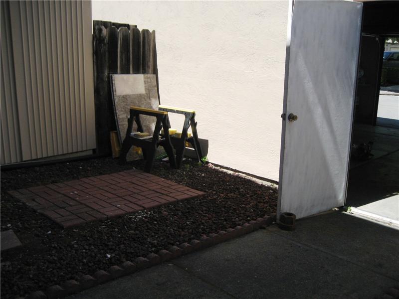 Patio Leads to Garage