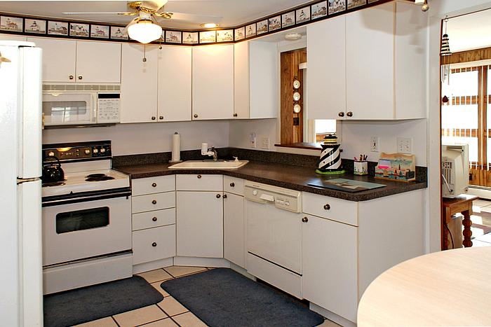Kitchen features a passthrough window too!