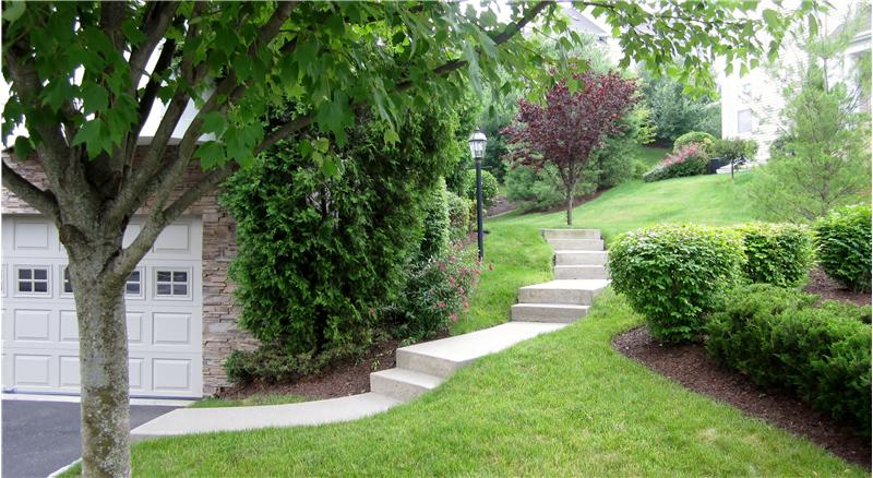 Walkway to front door