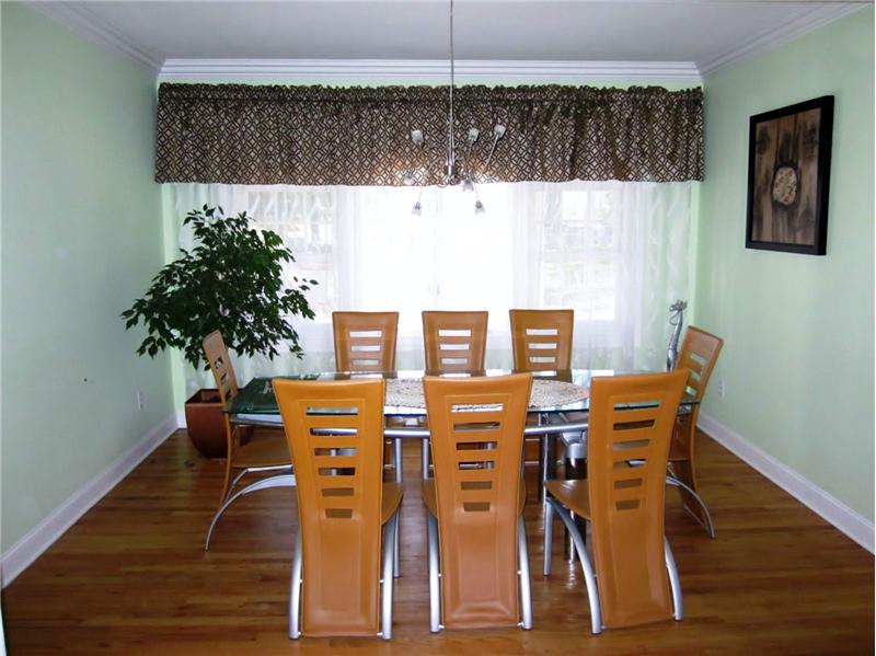Dining room with hardwood floors