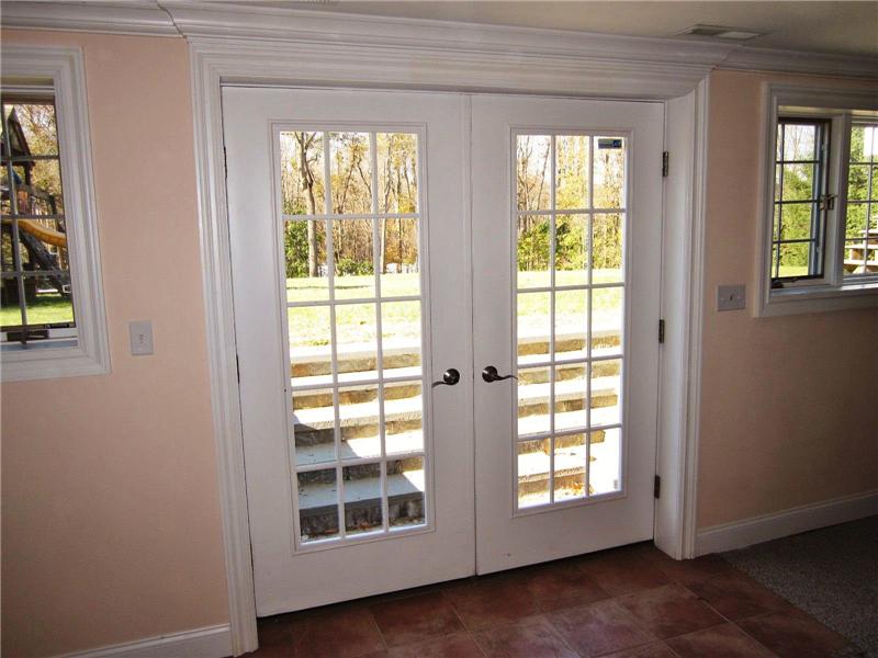 Walk-out to backyard from lower level