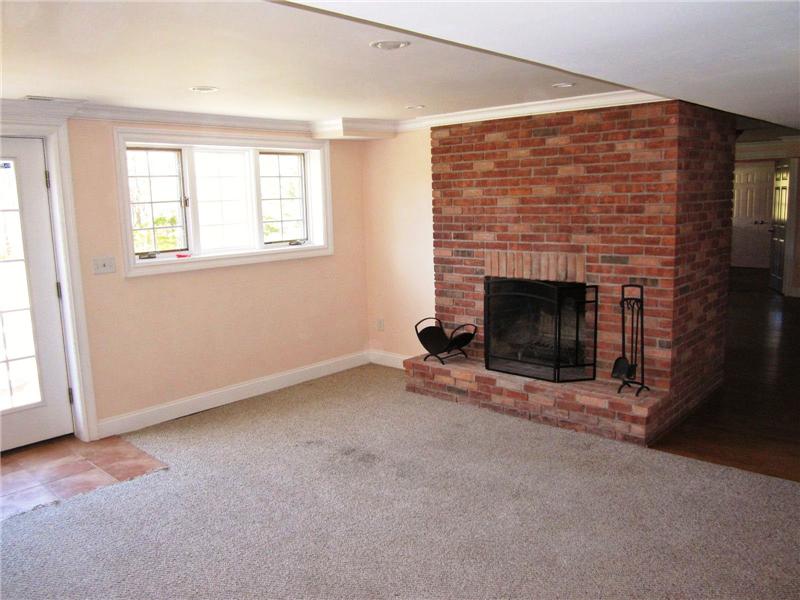 Wood burning fireplace