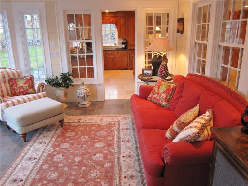 Sunroom off kitchen