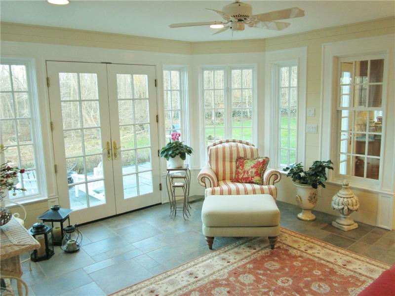Sunroom with patio access