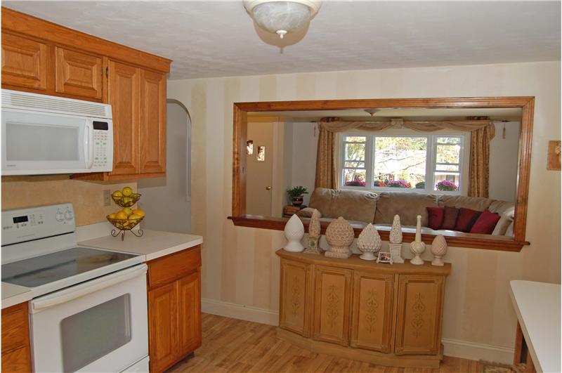 Kitchen opens to the Living room