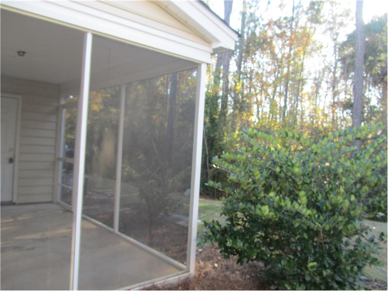 wooded privacy behind home