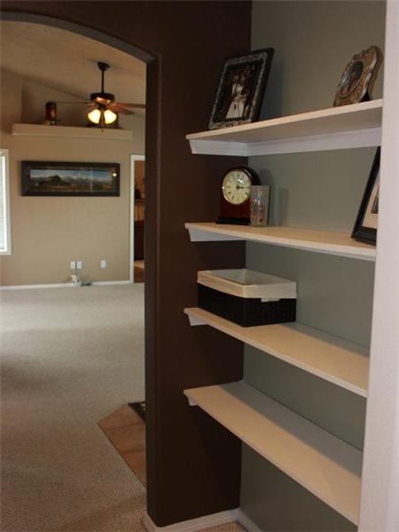 Plenty of storage and display cabinets